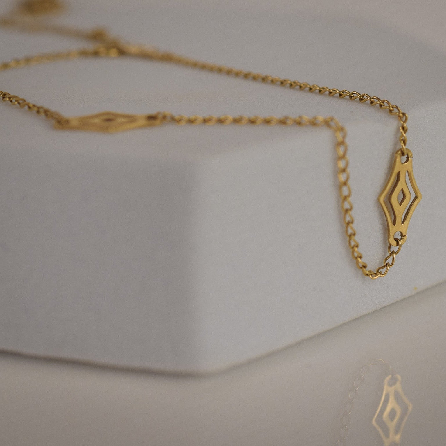 8" Marquise Link Bracelet