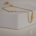 8" Marquise Link Bracelet