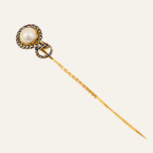 Snake Pearl Stick Pin