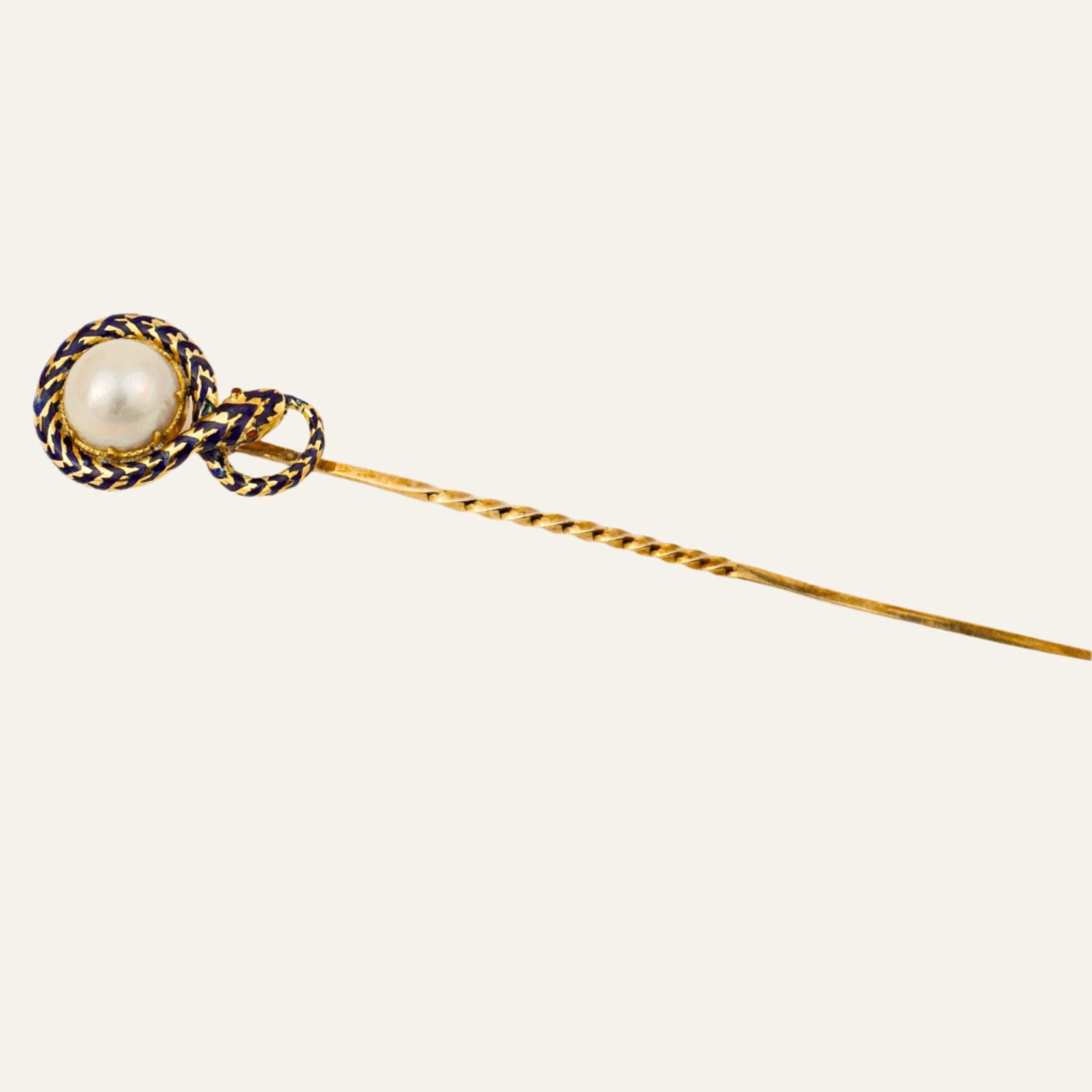 Snake Pearl Stick Pin