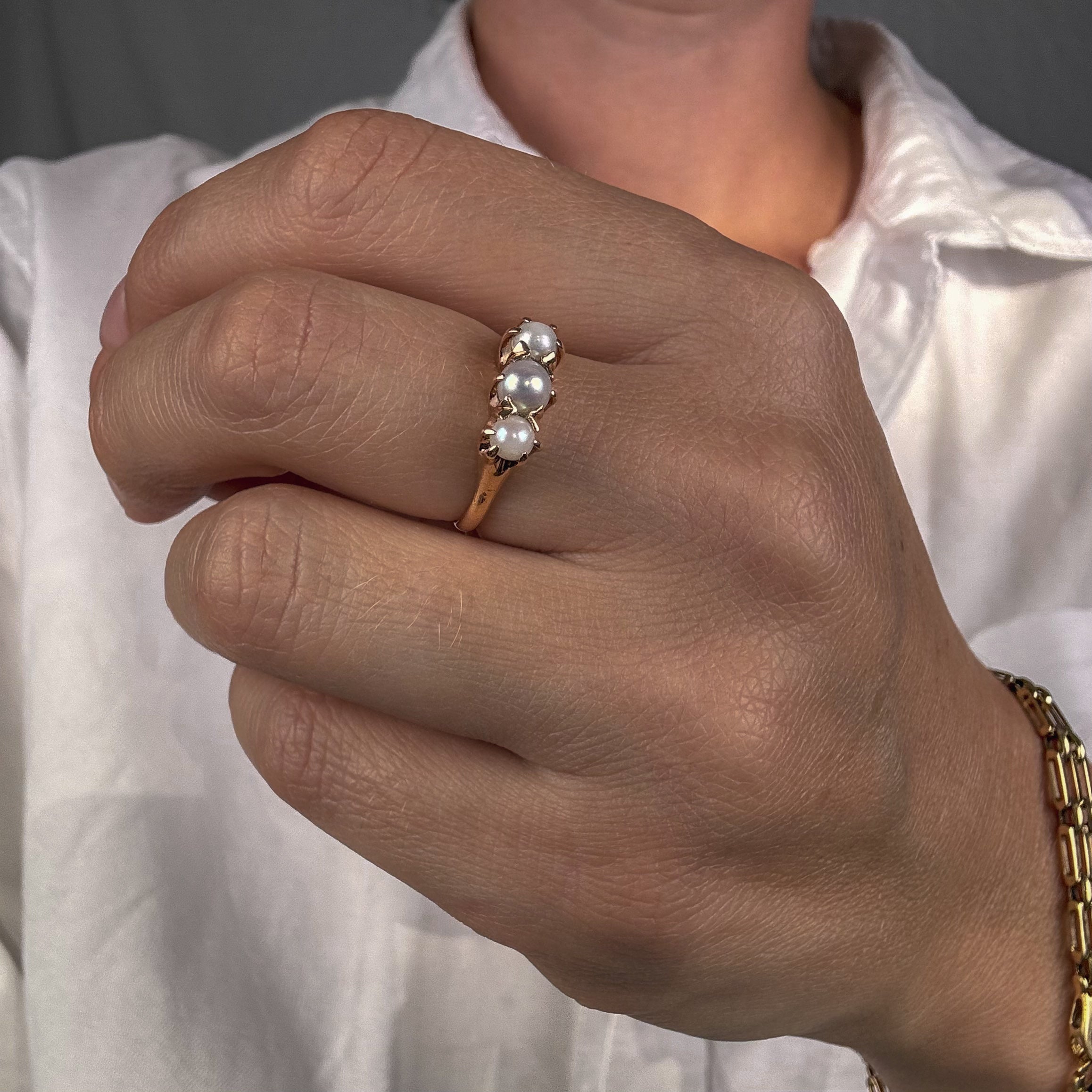 Pearl Trilogy Ring