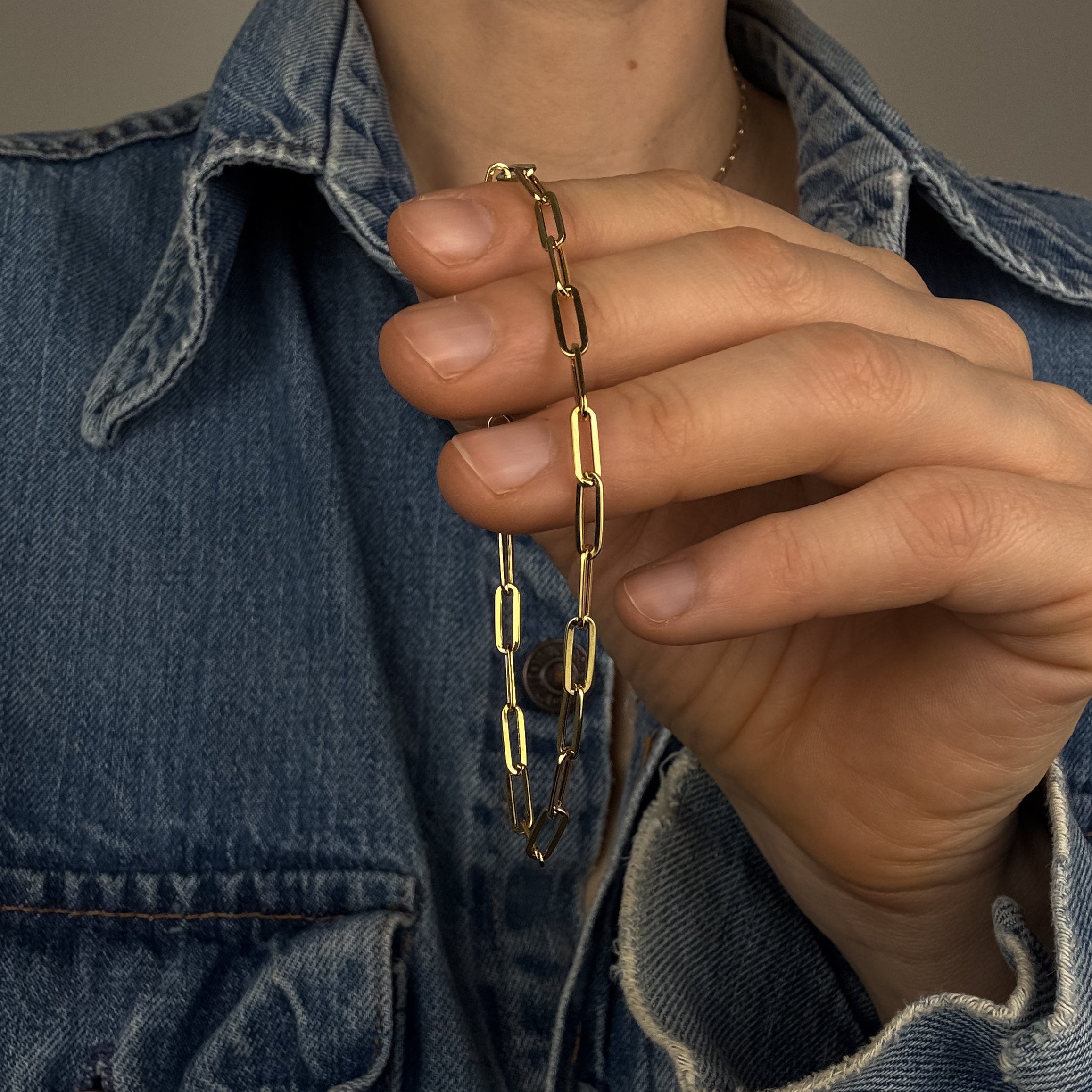 7.25" Paperclip Bracelet