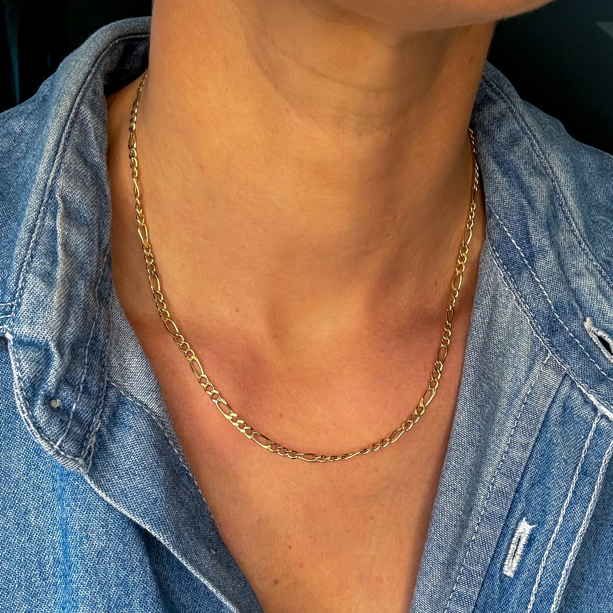 18" Figaro Chain Necklace