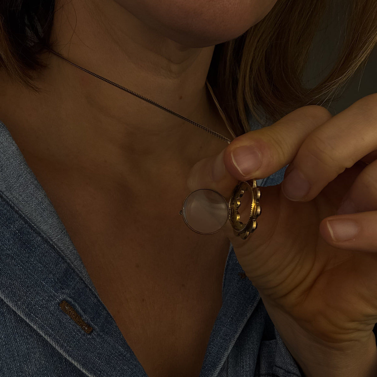 Garnet Keepsake Locket