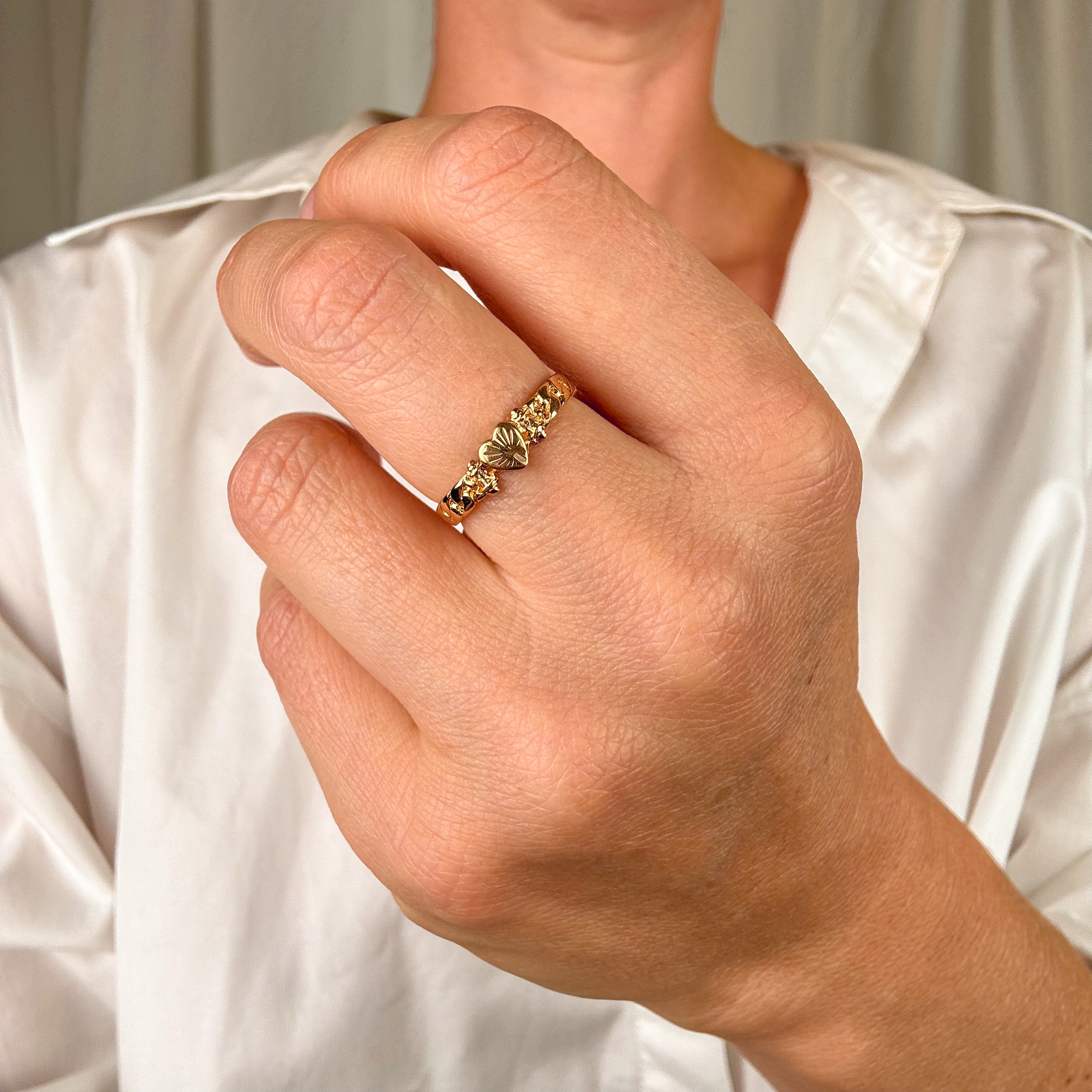 High Karat Heart Ring