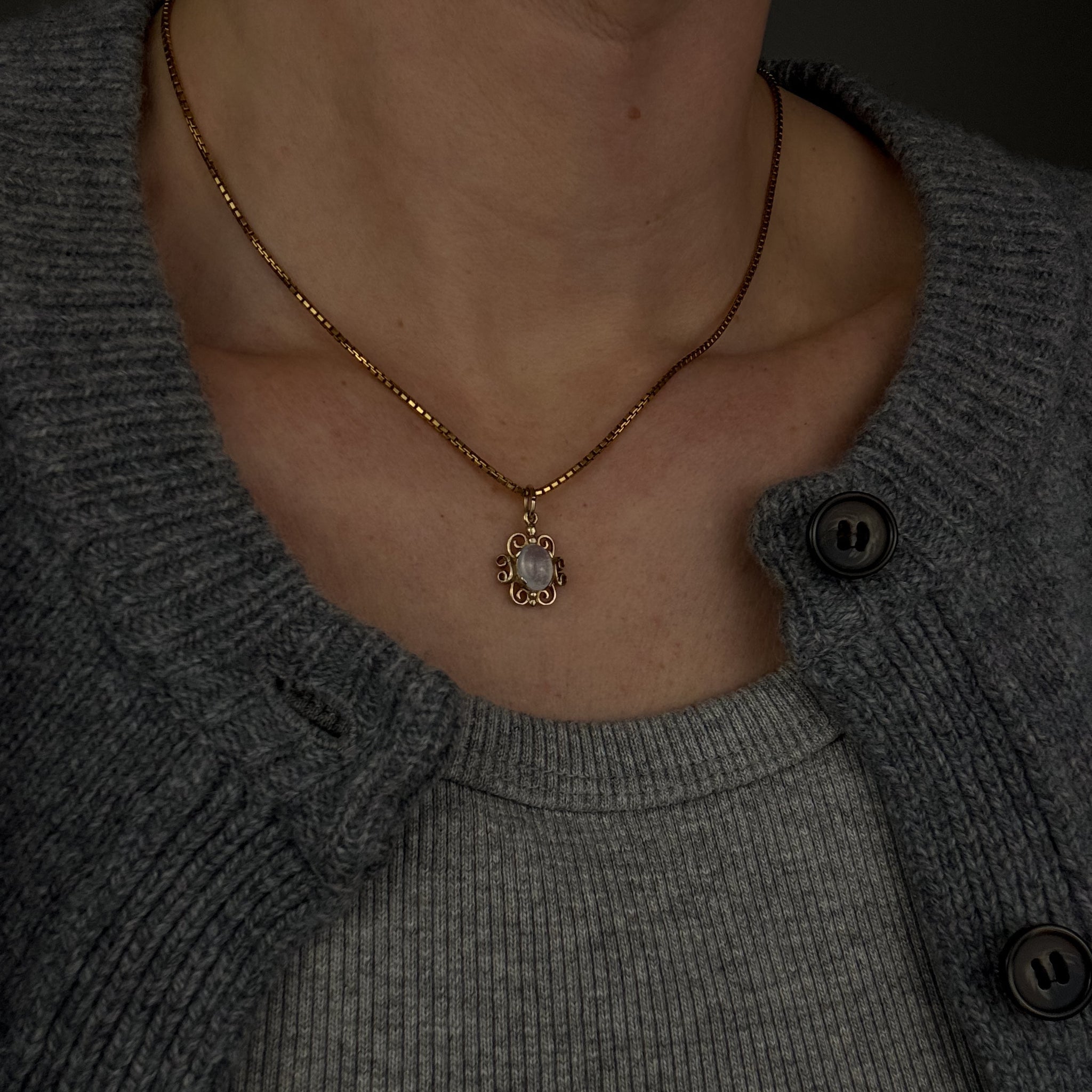 Romantic Moonstone Pendant