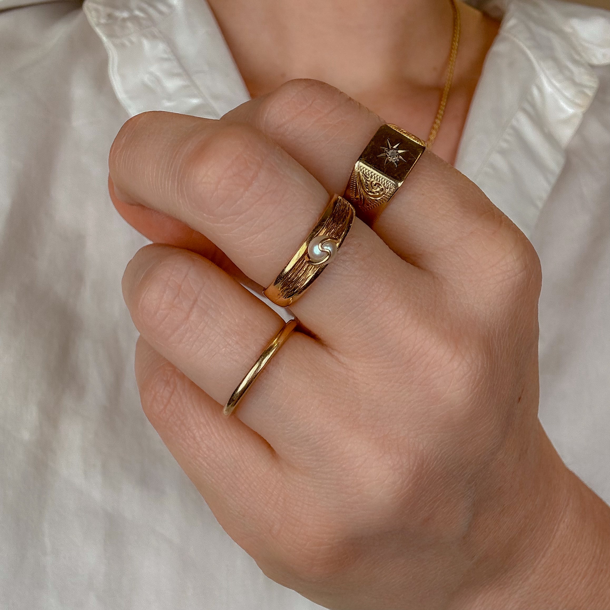 Birks Wave Pearl Band