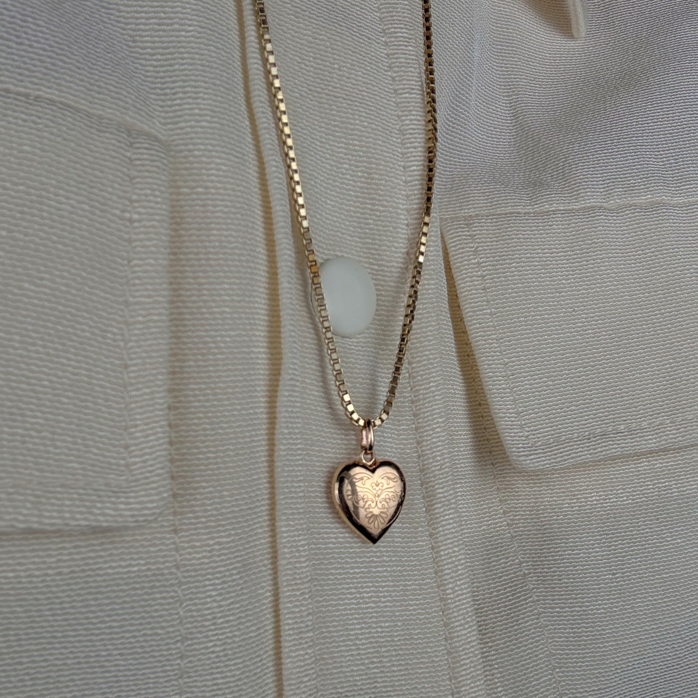 Heart Charm with Ornate Detail