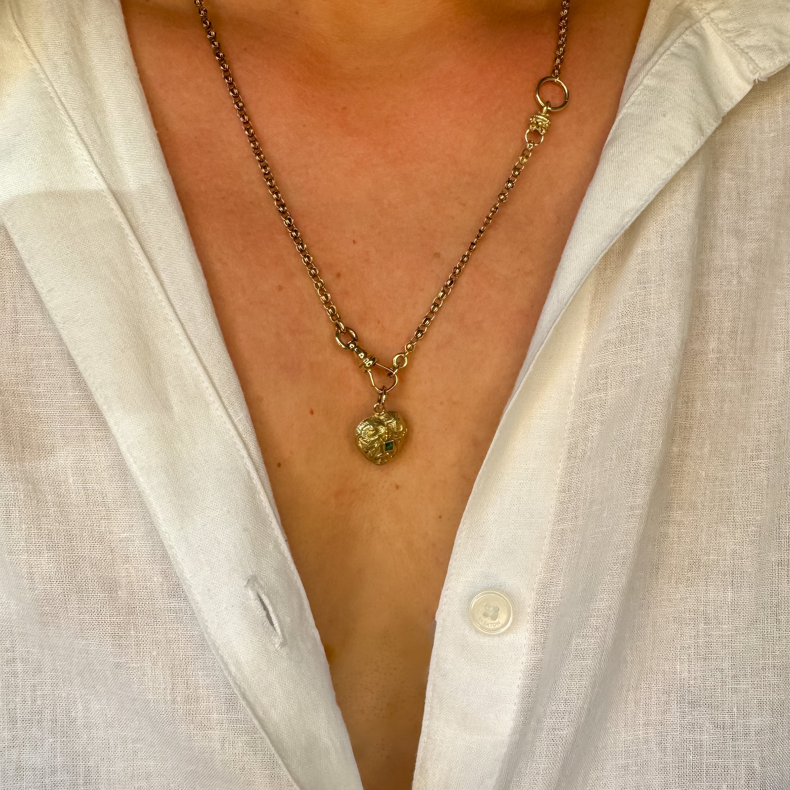 Antique Emerald Mourning Locket