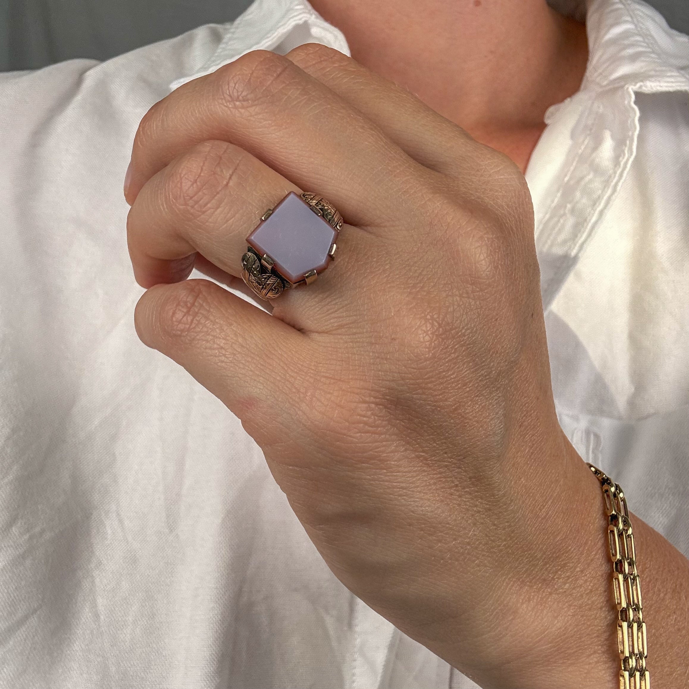 Agate Signet Ring