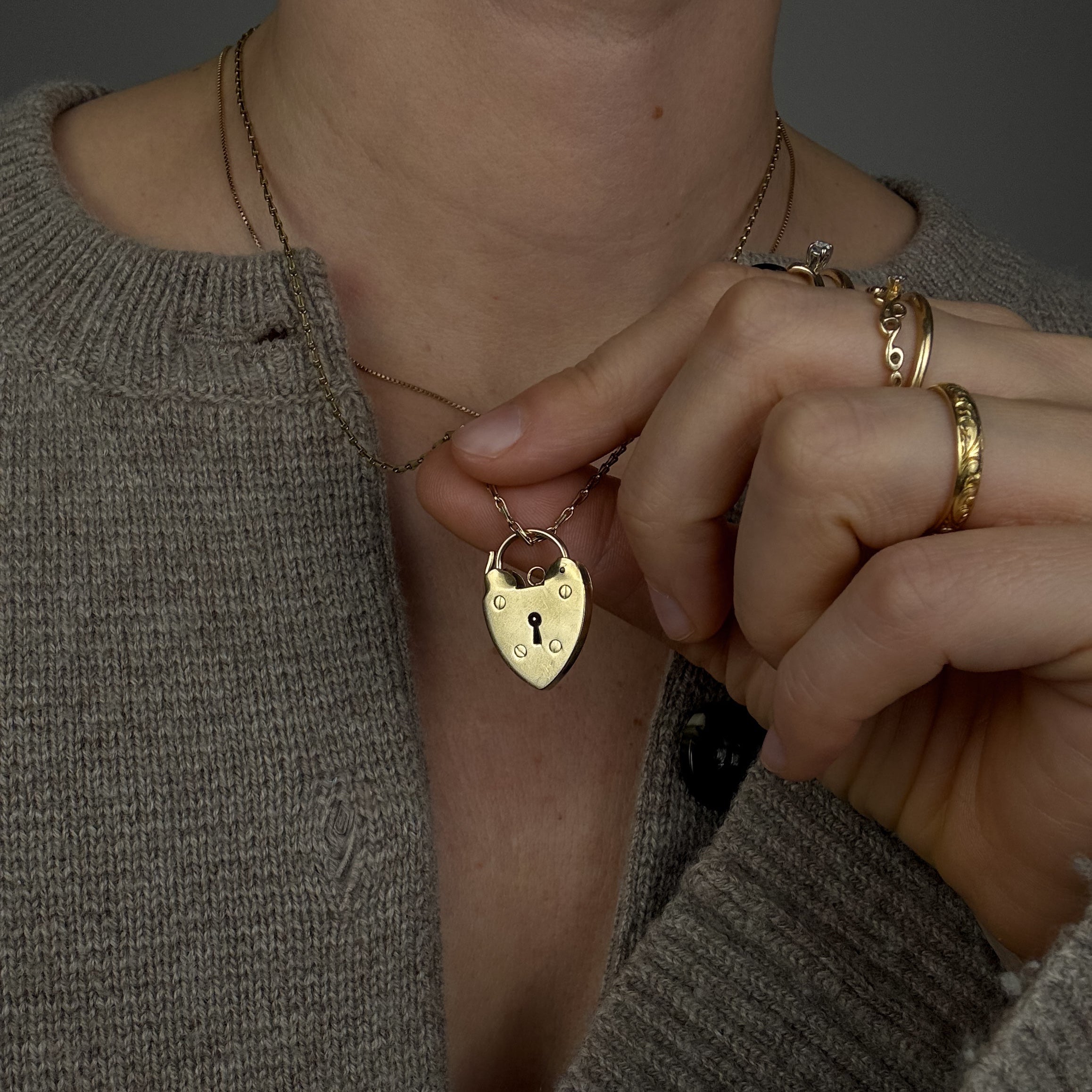 Antique Heart Clasp