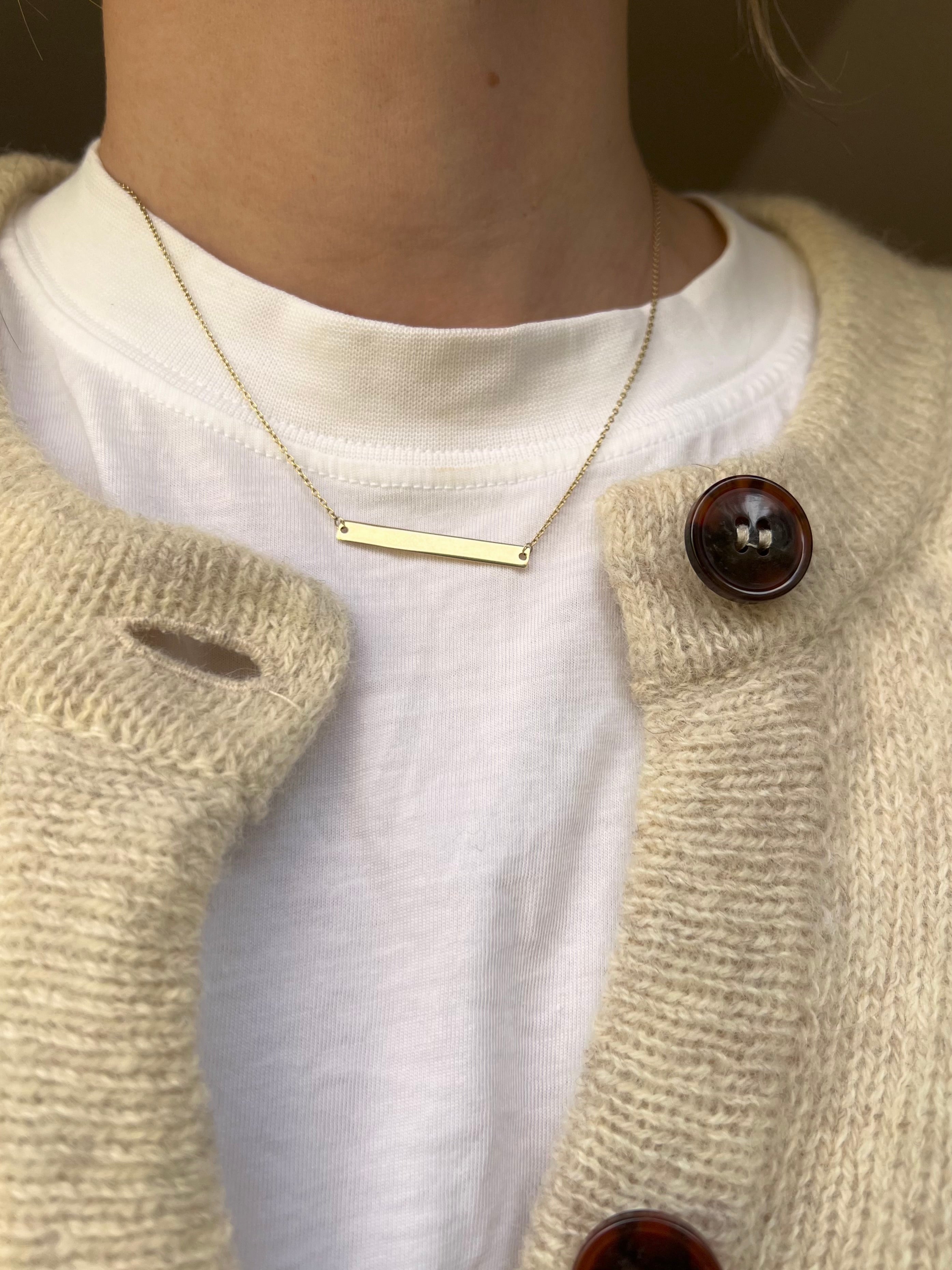 17.25" ID Bar Necklace