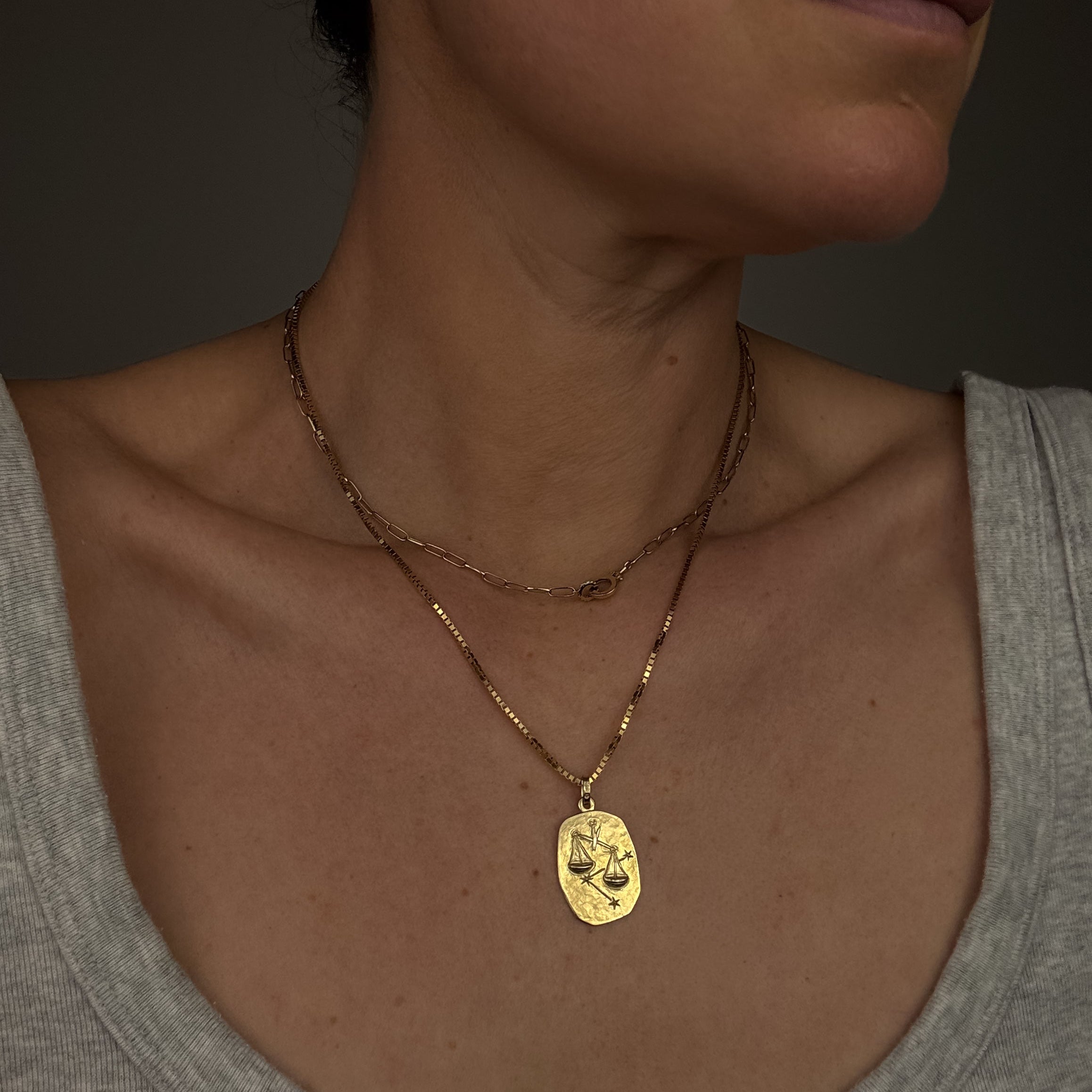 Organic Libra Zodiac Charm