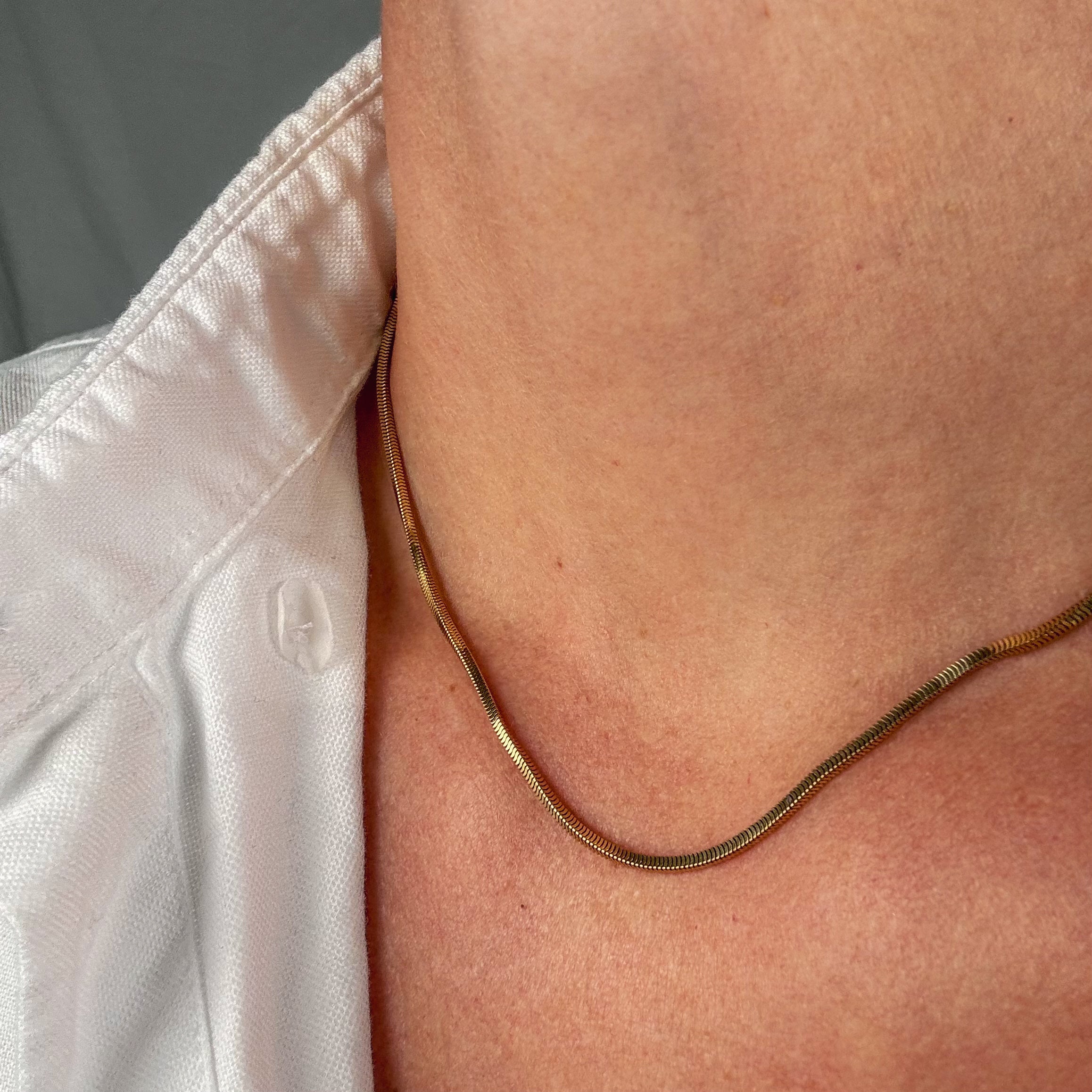 vintage 16.5" Snake Chain
