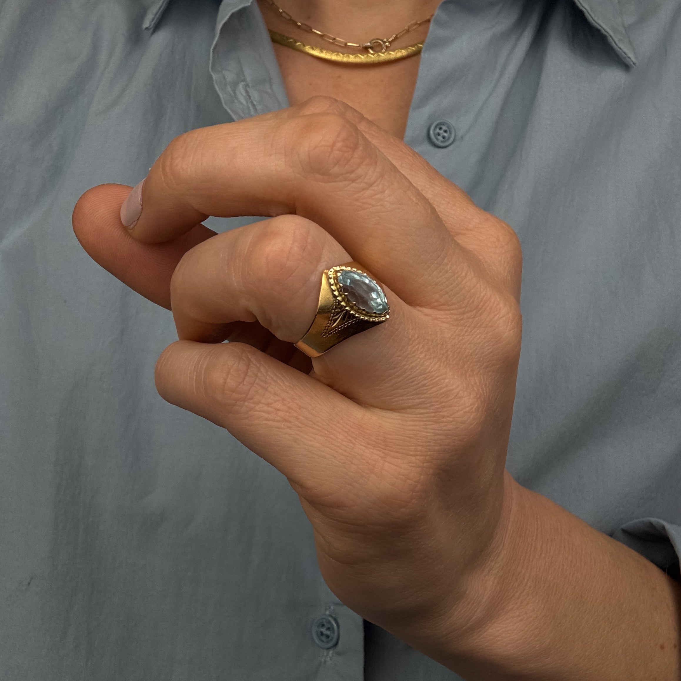 Aquamarine Ring