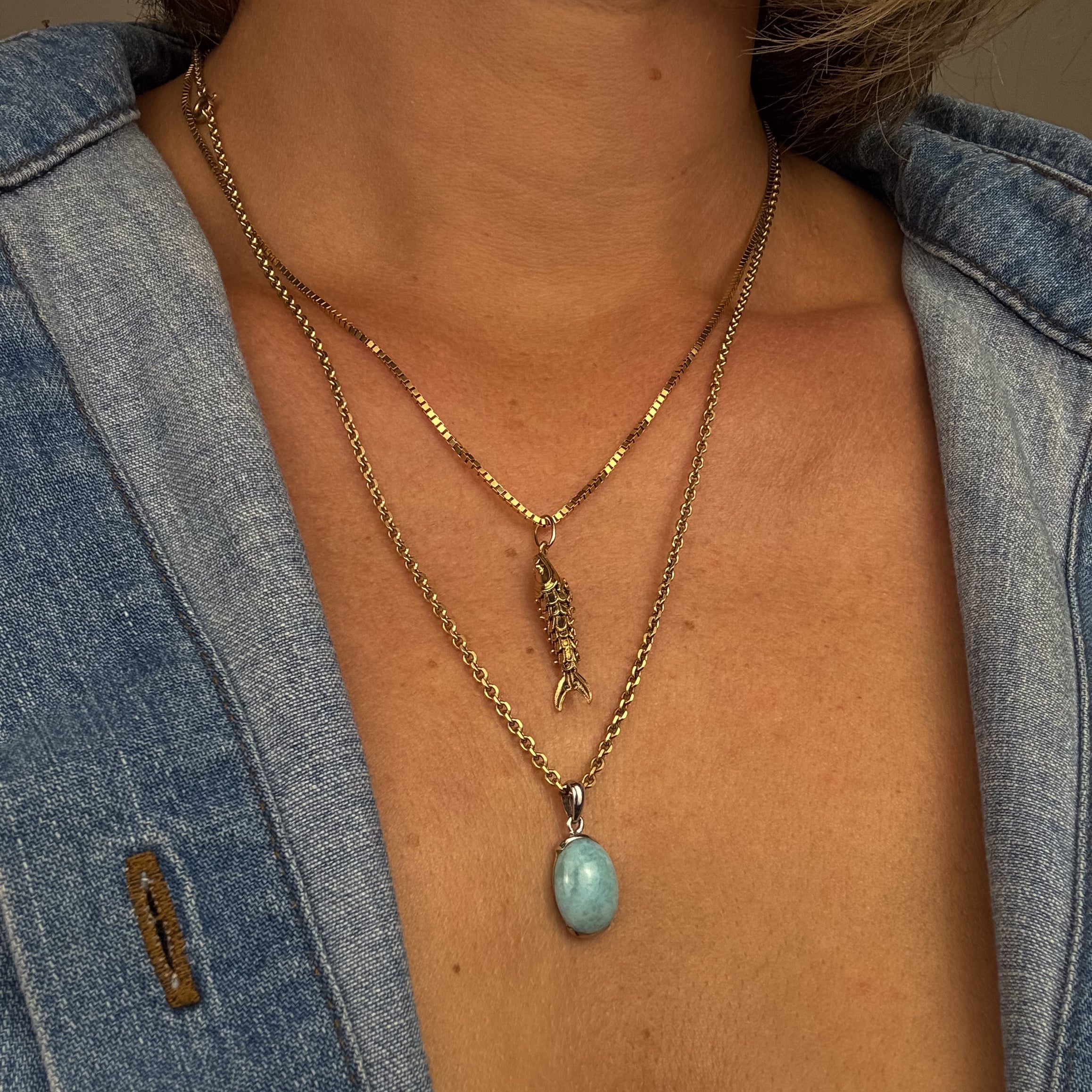 Larimar Pendant