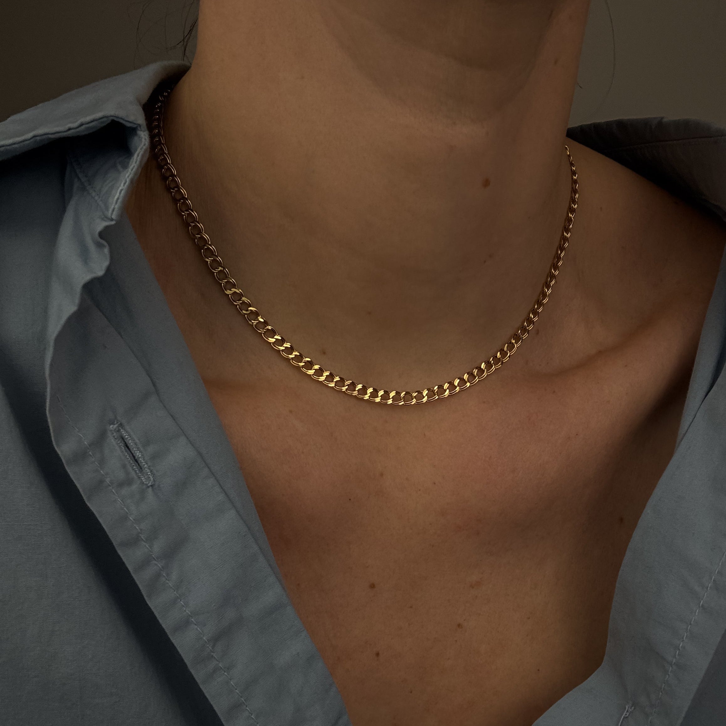 16" Loose Curb Necklace
