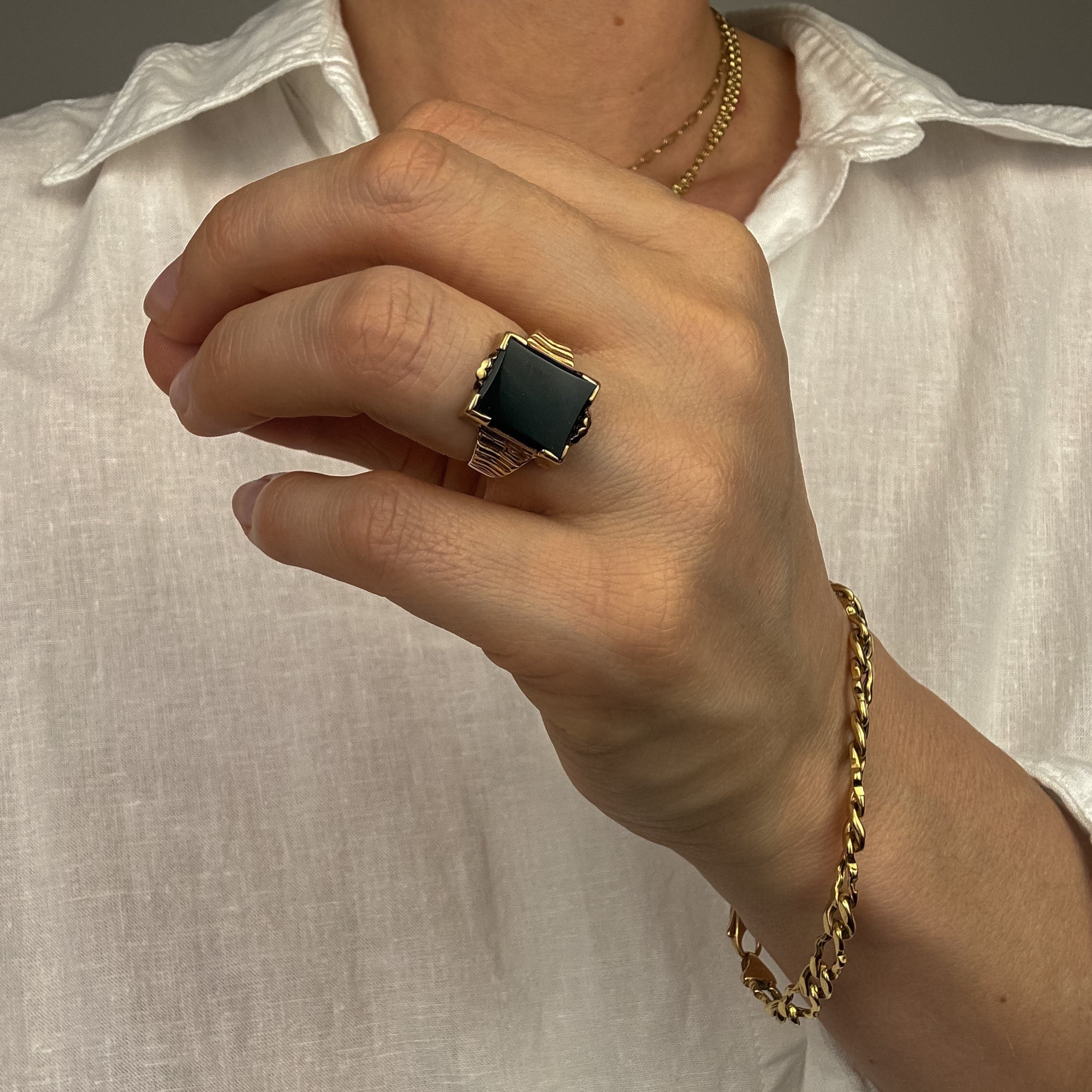 Bloodstone Signet Ring