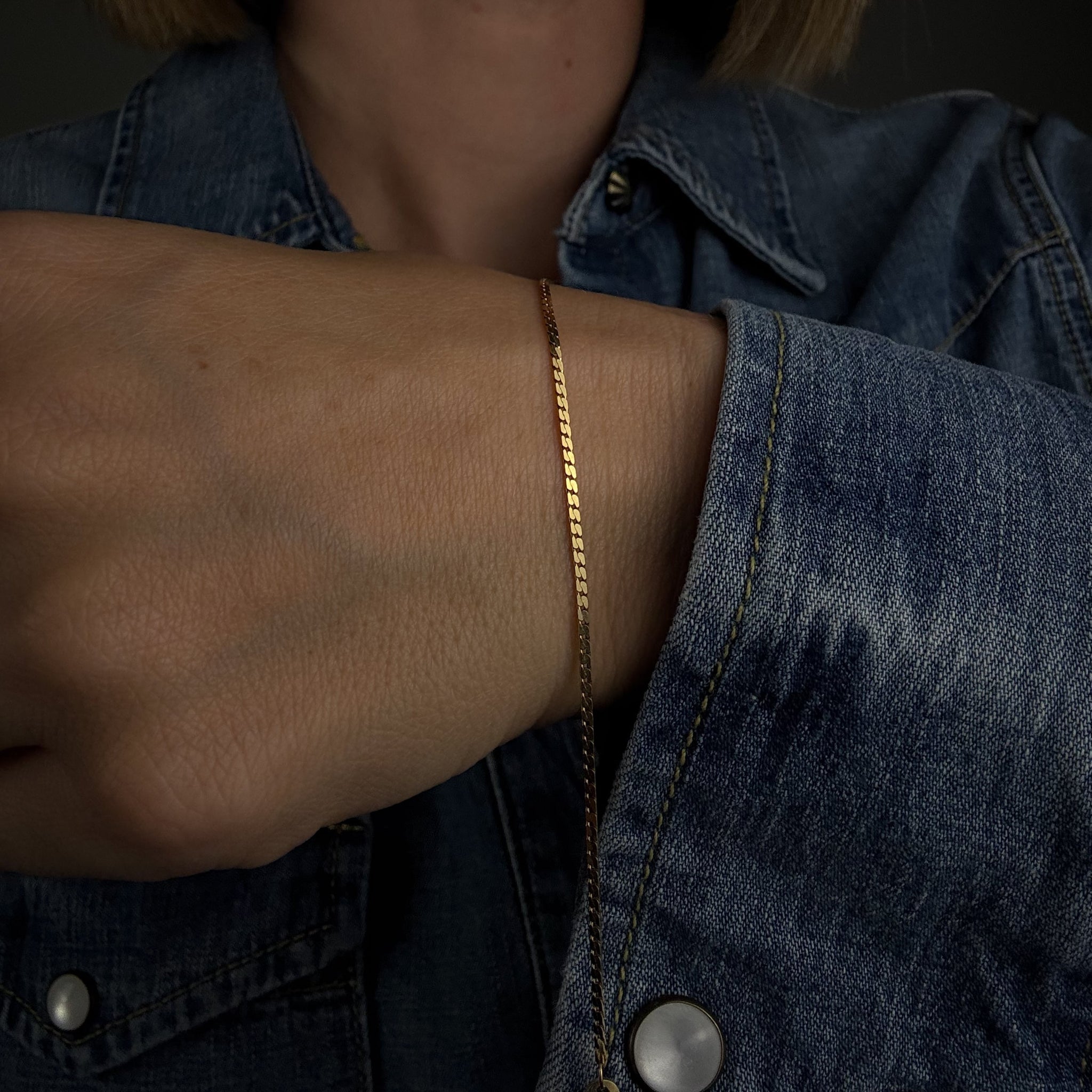 6 3/4" Herringbone Bracelet