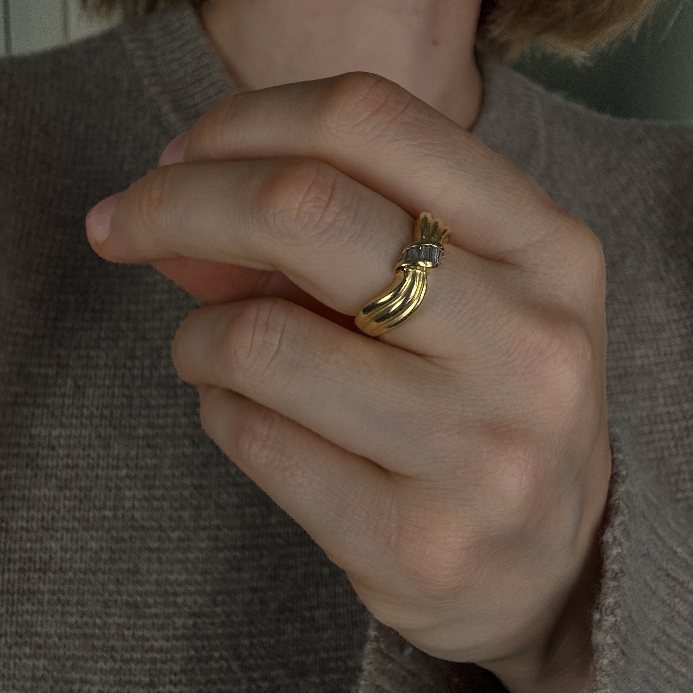 Baguette Diamond Deco Band