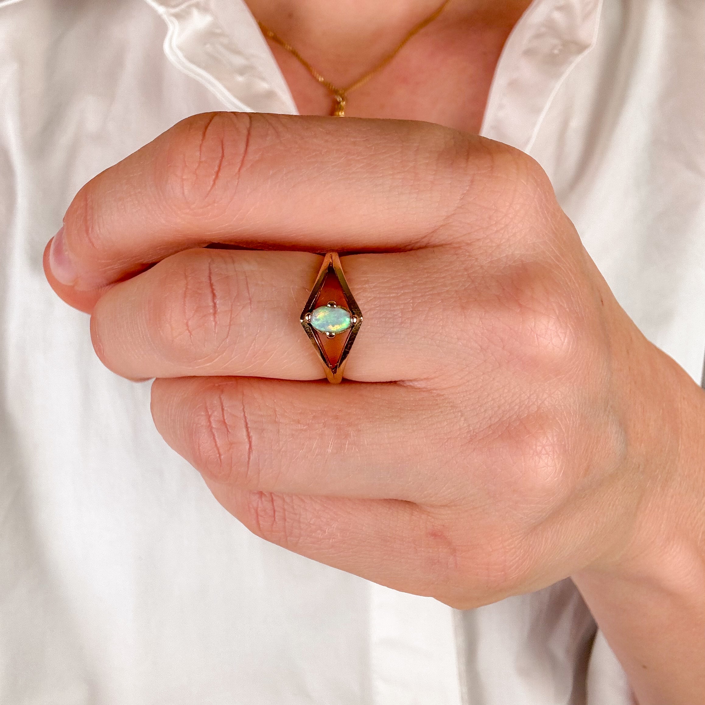 Vibrant Opal Ring