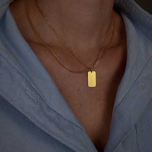 Blank Dog Tag Pendant