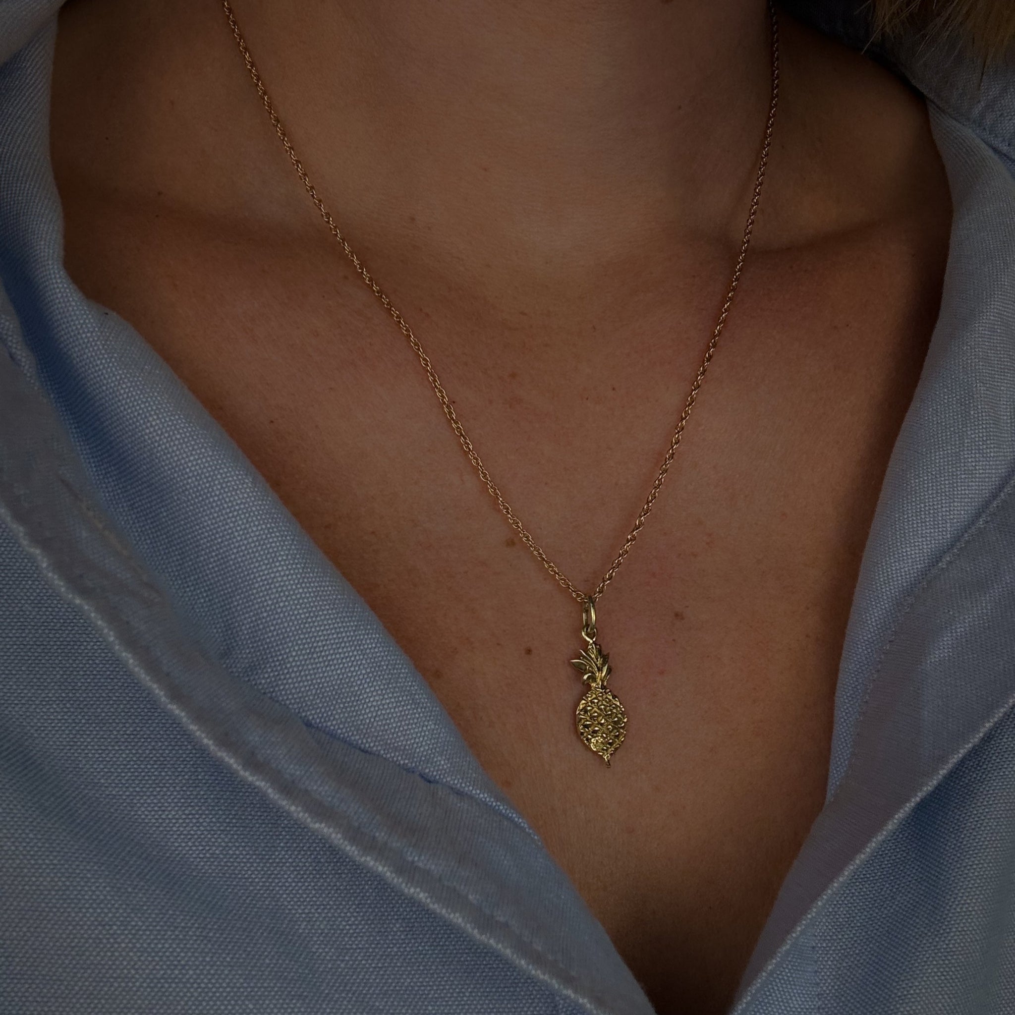 Vintage Pineapple Pendant Charm
