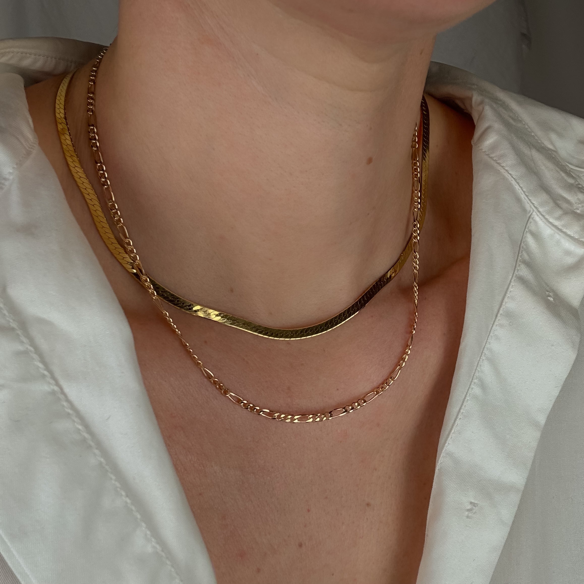 18" Figaro Chain Necklace