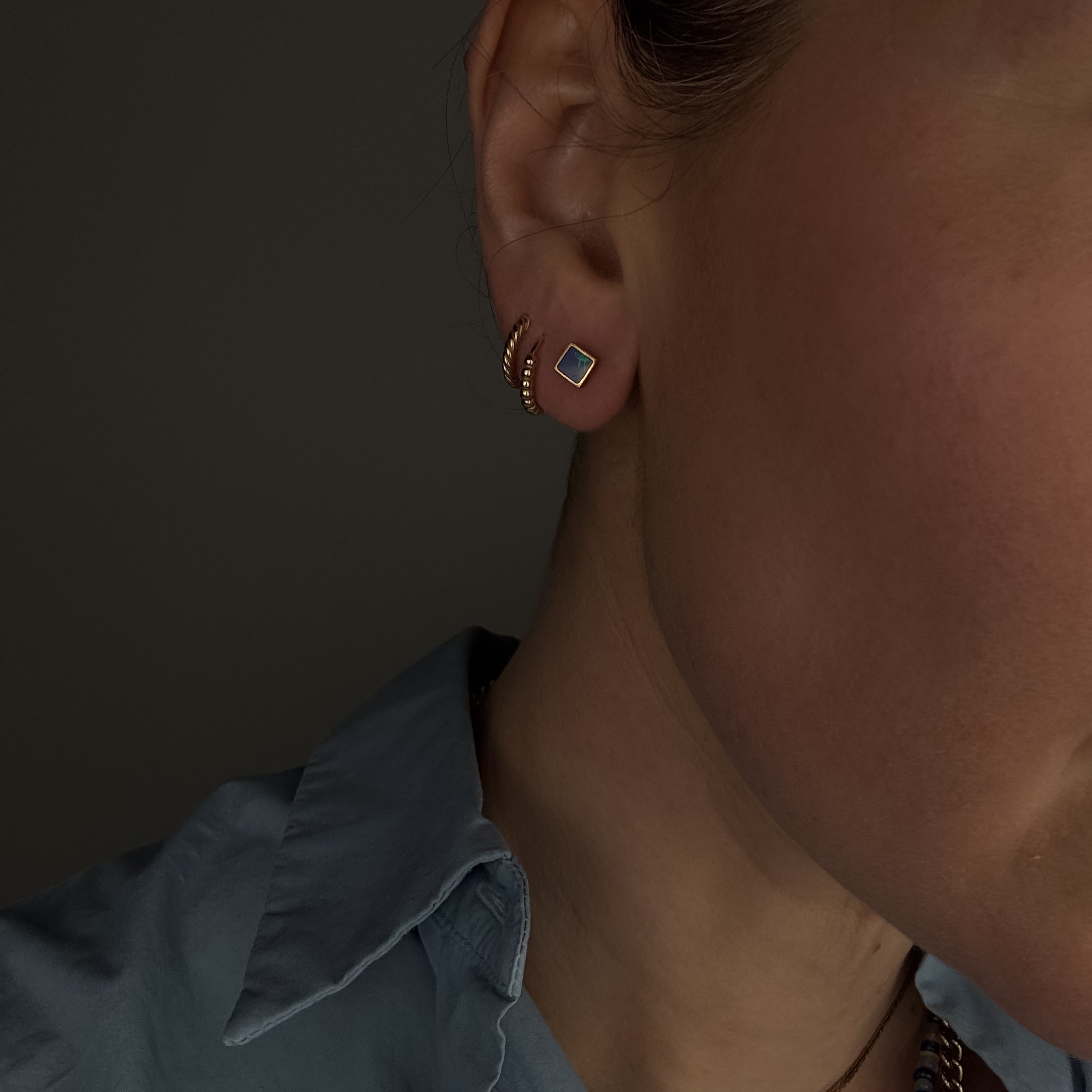Opal Stud Earrings