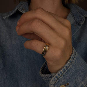 Marquise Detail Diamond Band