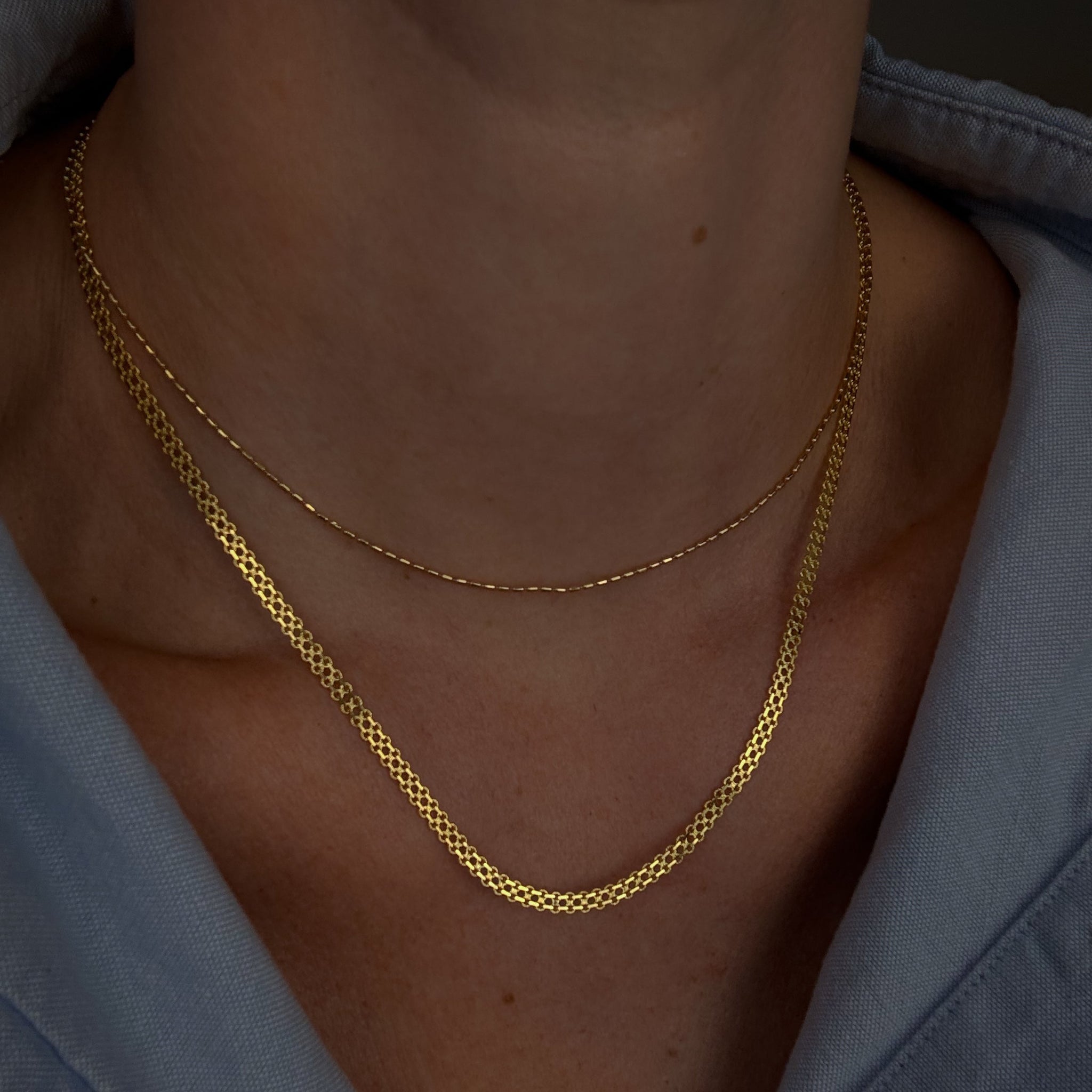 Honeycomb Link Necklace