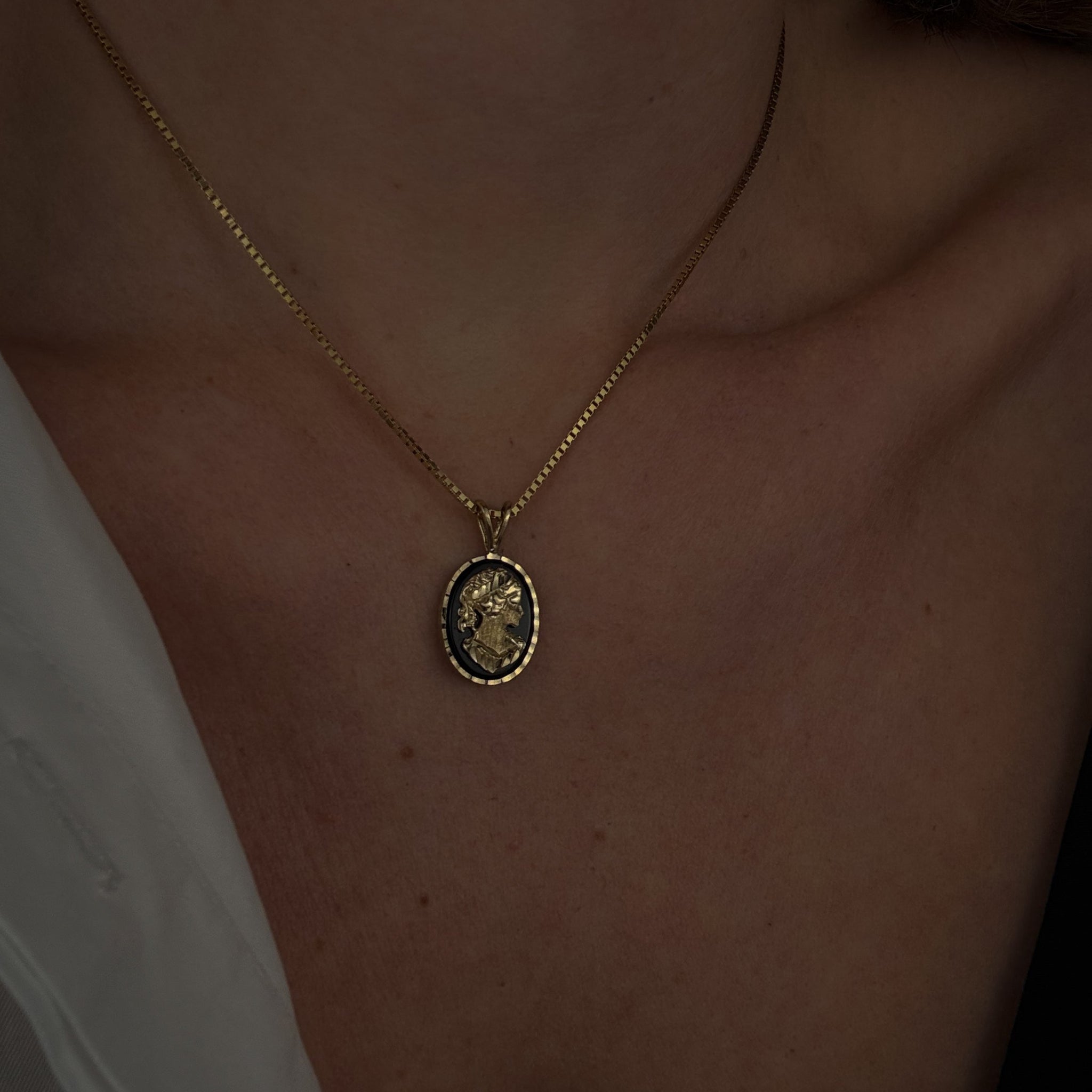Onyx Cameo Pendant