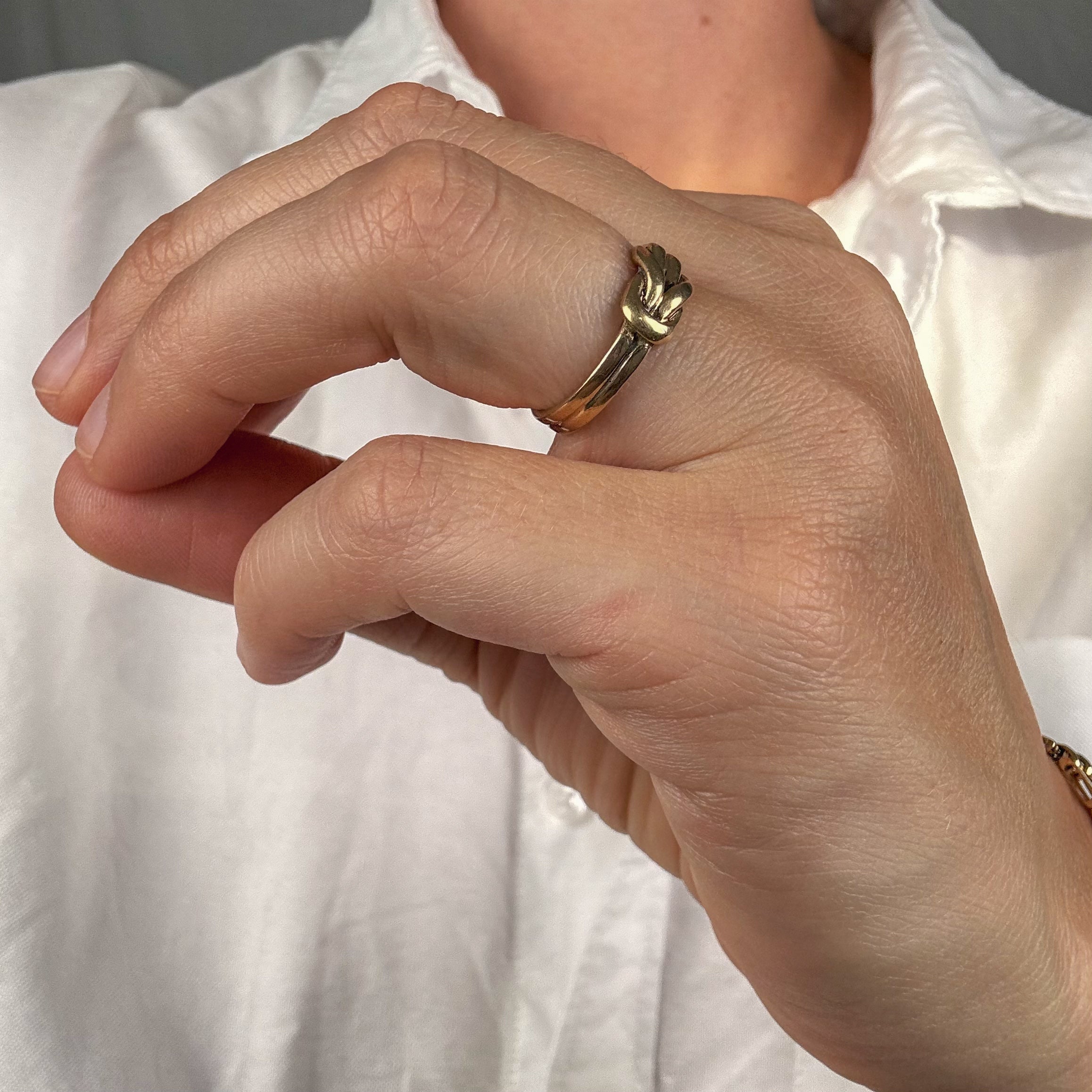 British Hallmarked Love Knot Ring