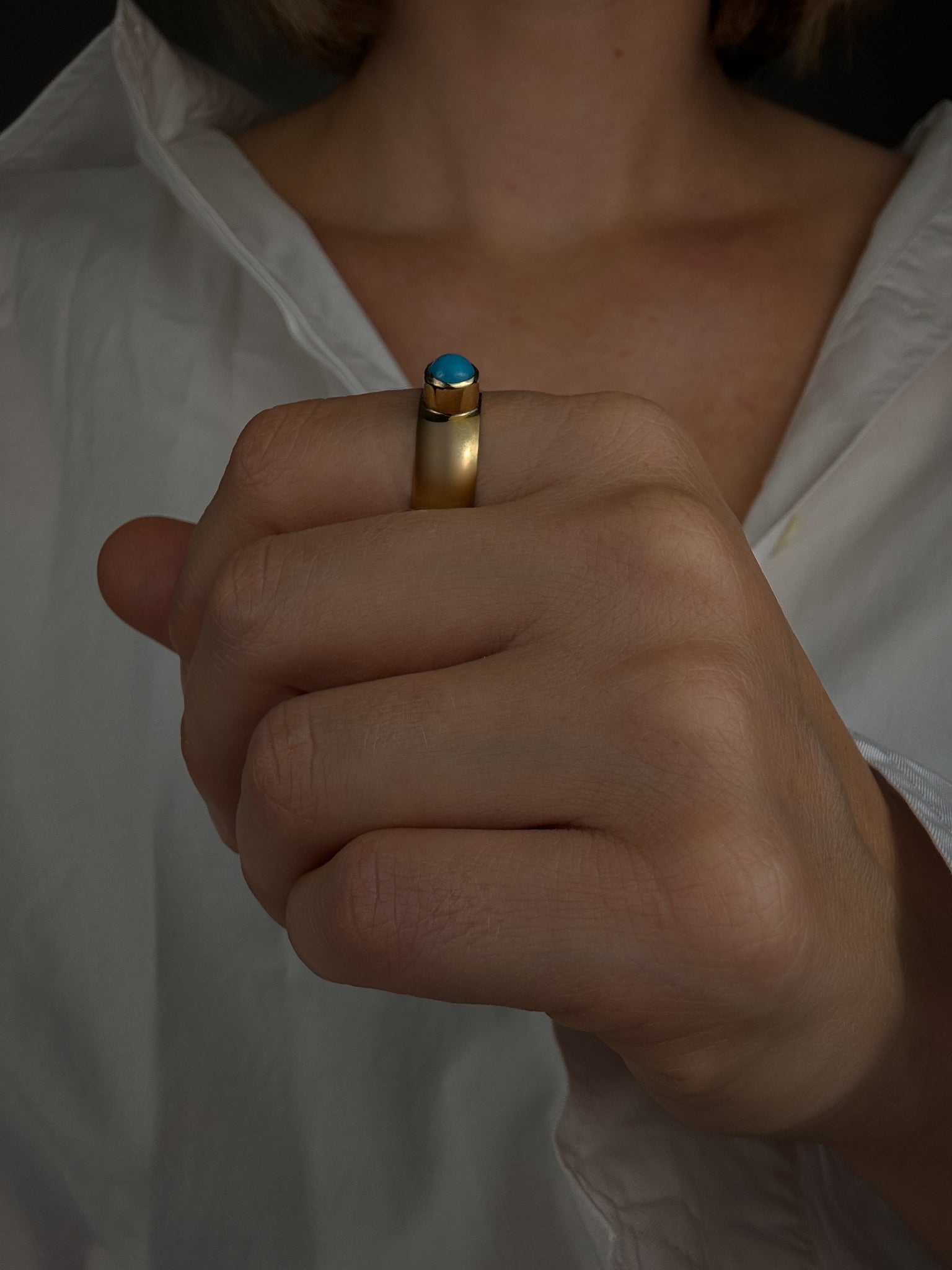 Turquoise Cabochon Ring