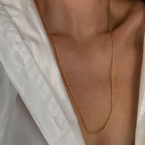 26" Solid Rope Chain Necklace