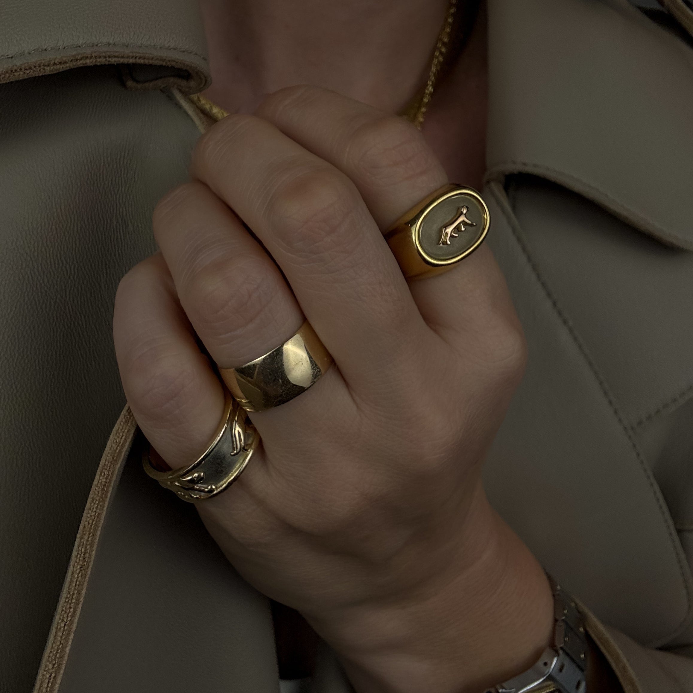 9.3mm Sculptural Cigar Band