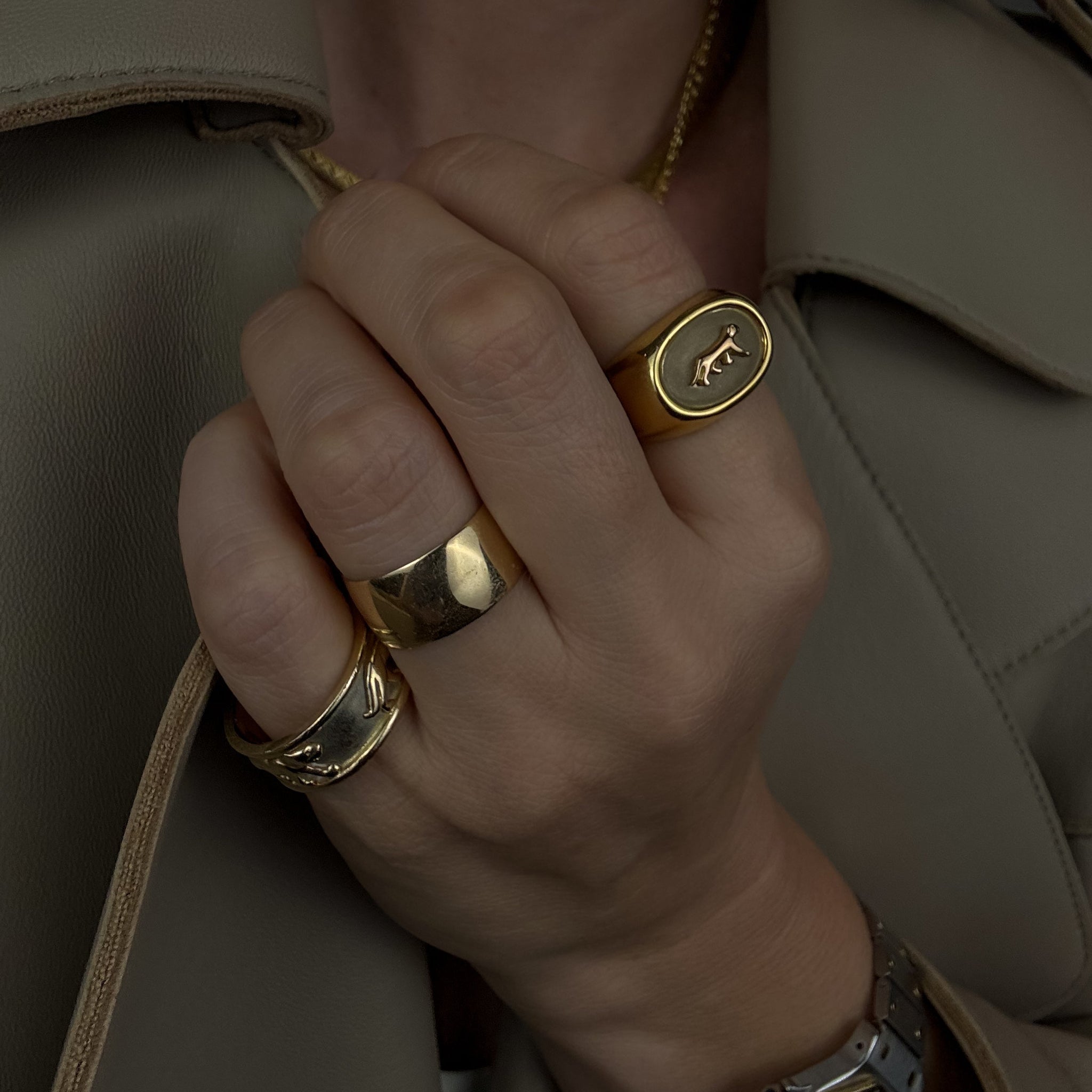 9.3mm Sculptural Cigar Band