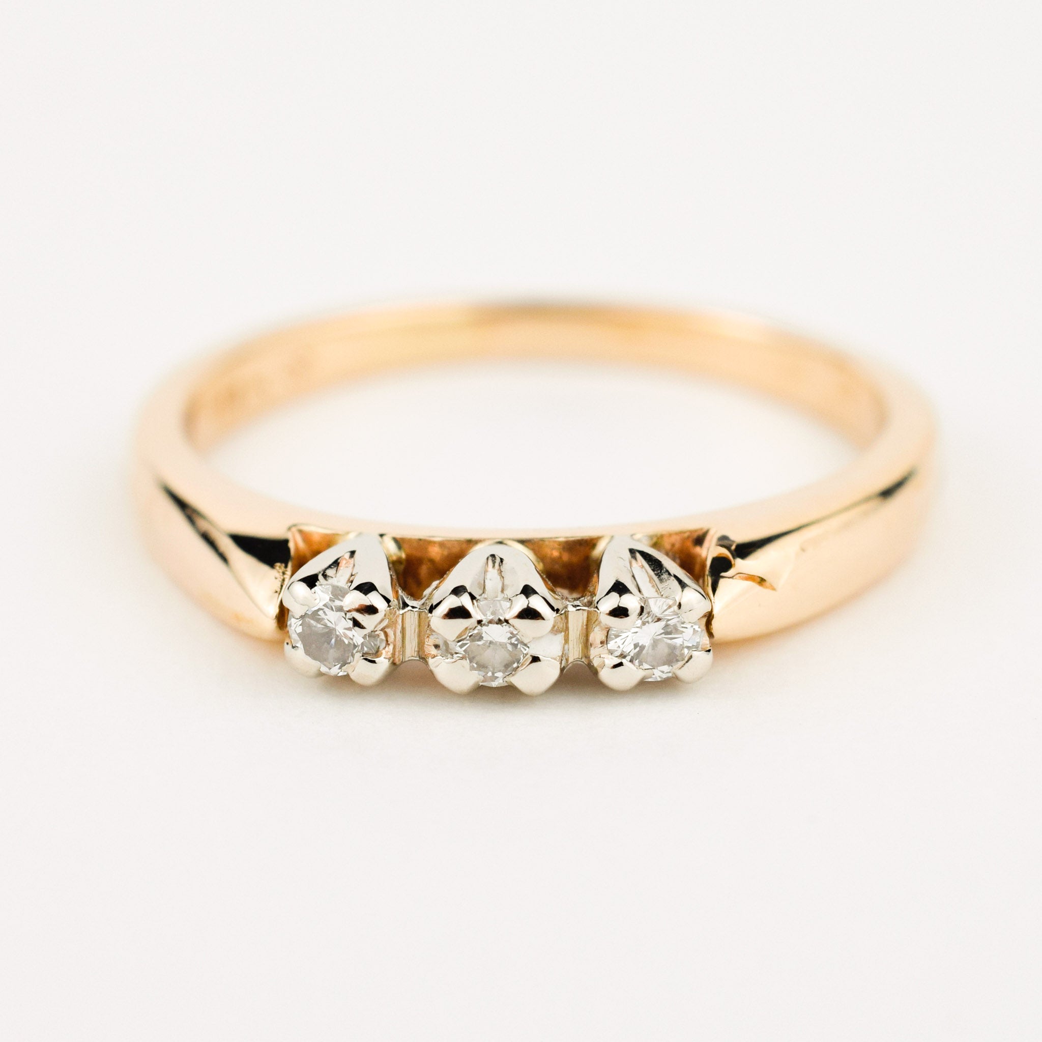 vintage gold trilogy ring