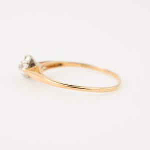 vintage dainty diamond cluster ring