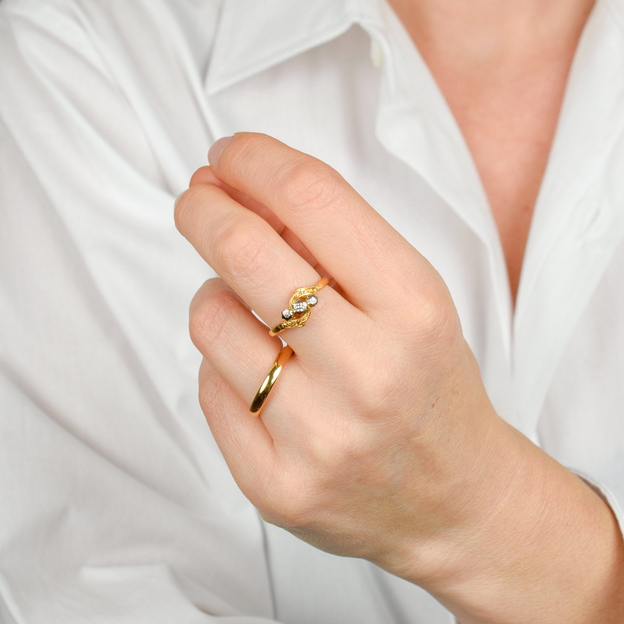 2.9 mm British Hallmarked Buttery Gold Band