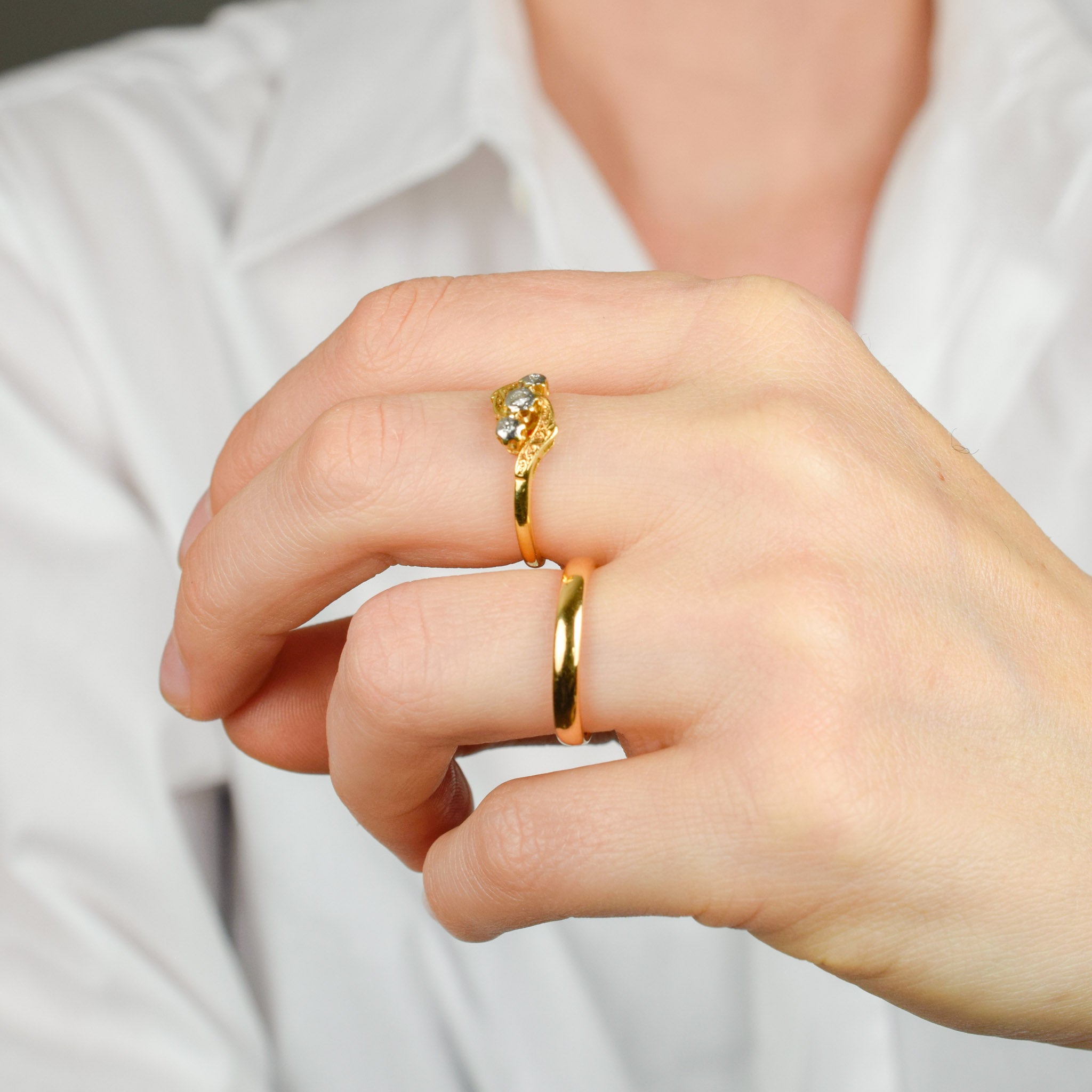 2.9 mm British Hallmarked Buttery Gold Band