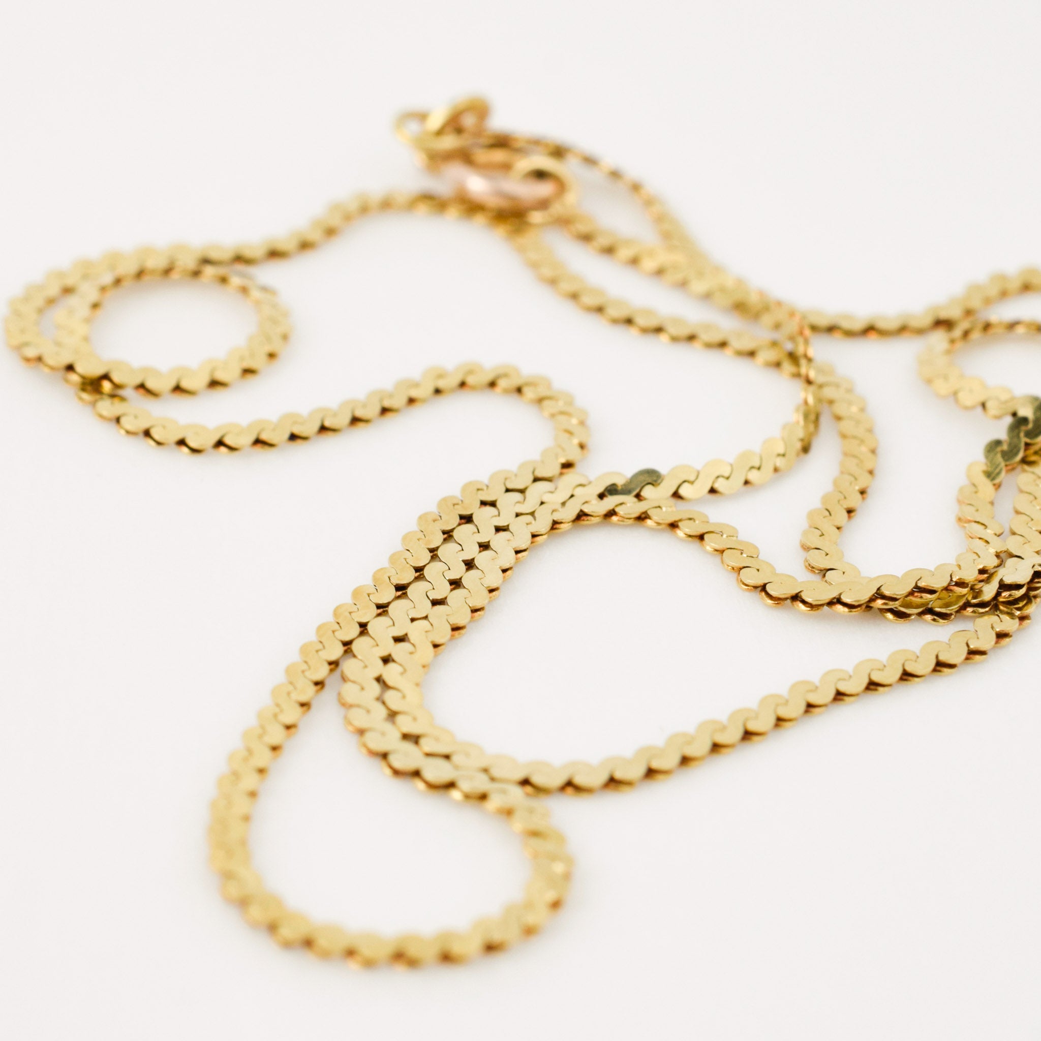 vintage 14k s-Link chain necklace