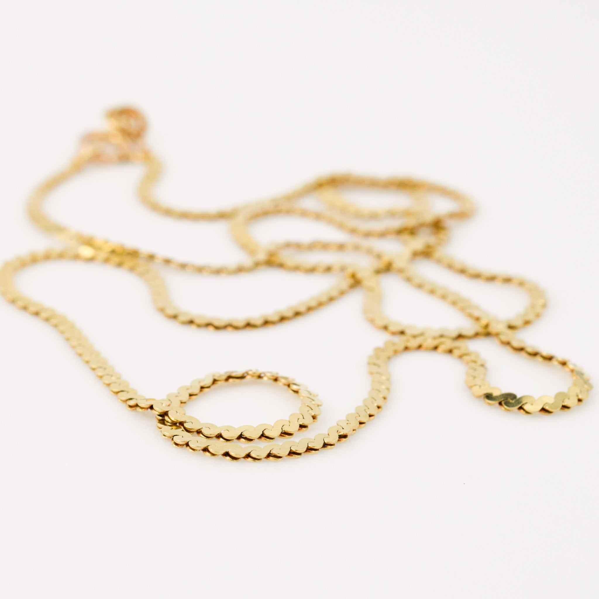 vintage 14k s-Link chain necklace