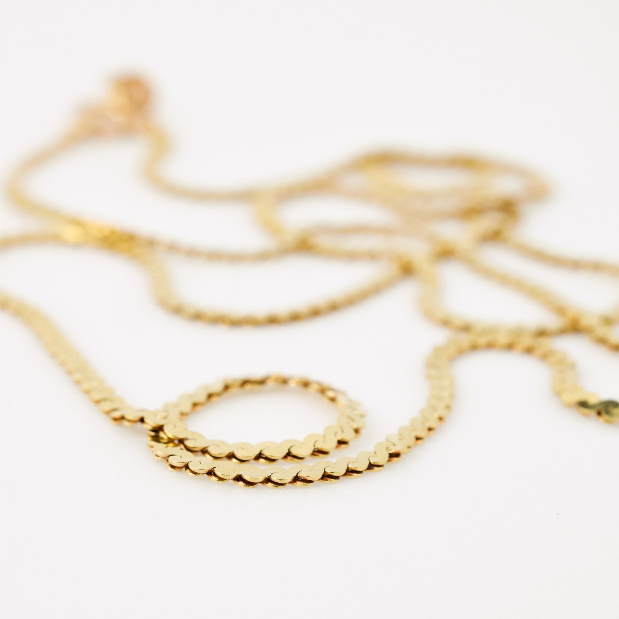 vintage 14k s-Link chain necklace