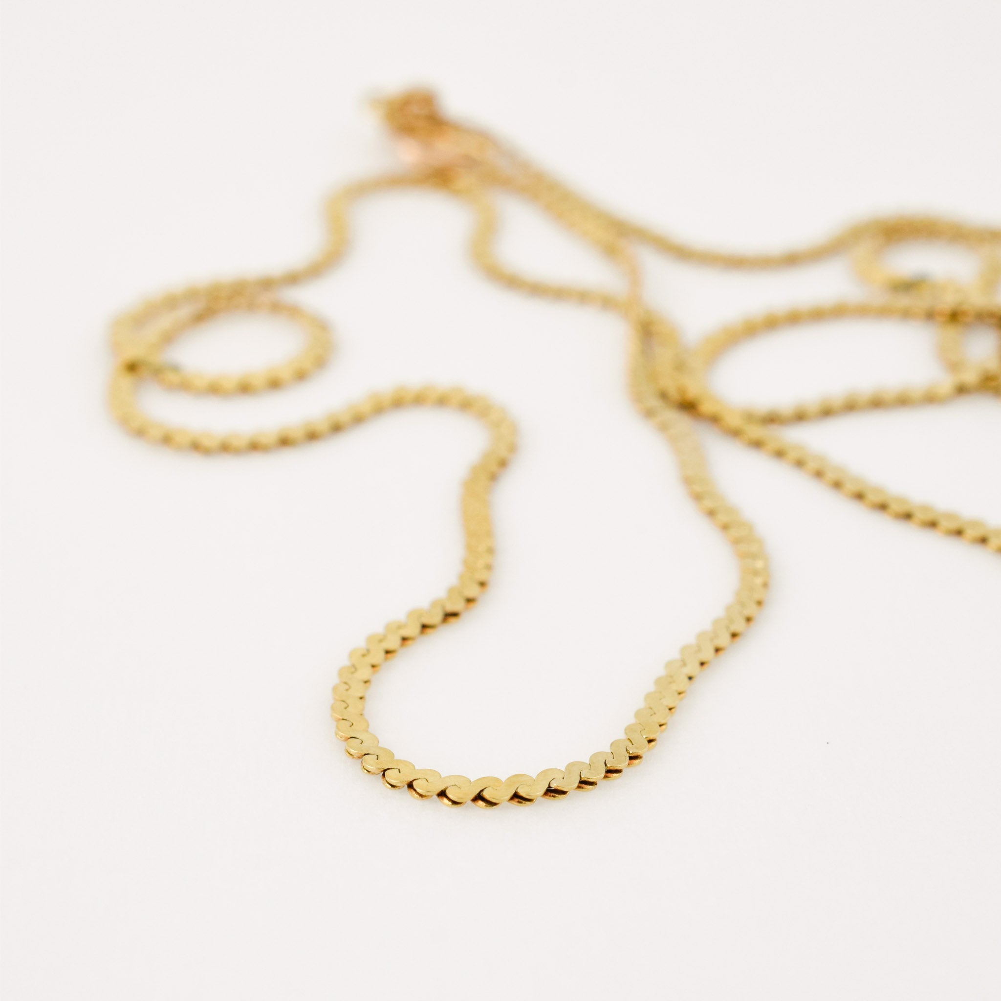vintage 14k s-Link chain necklace