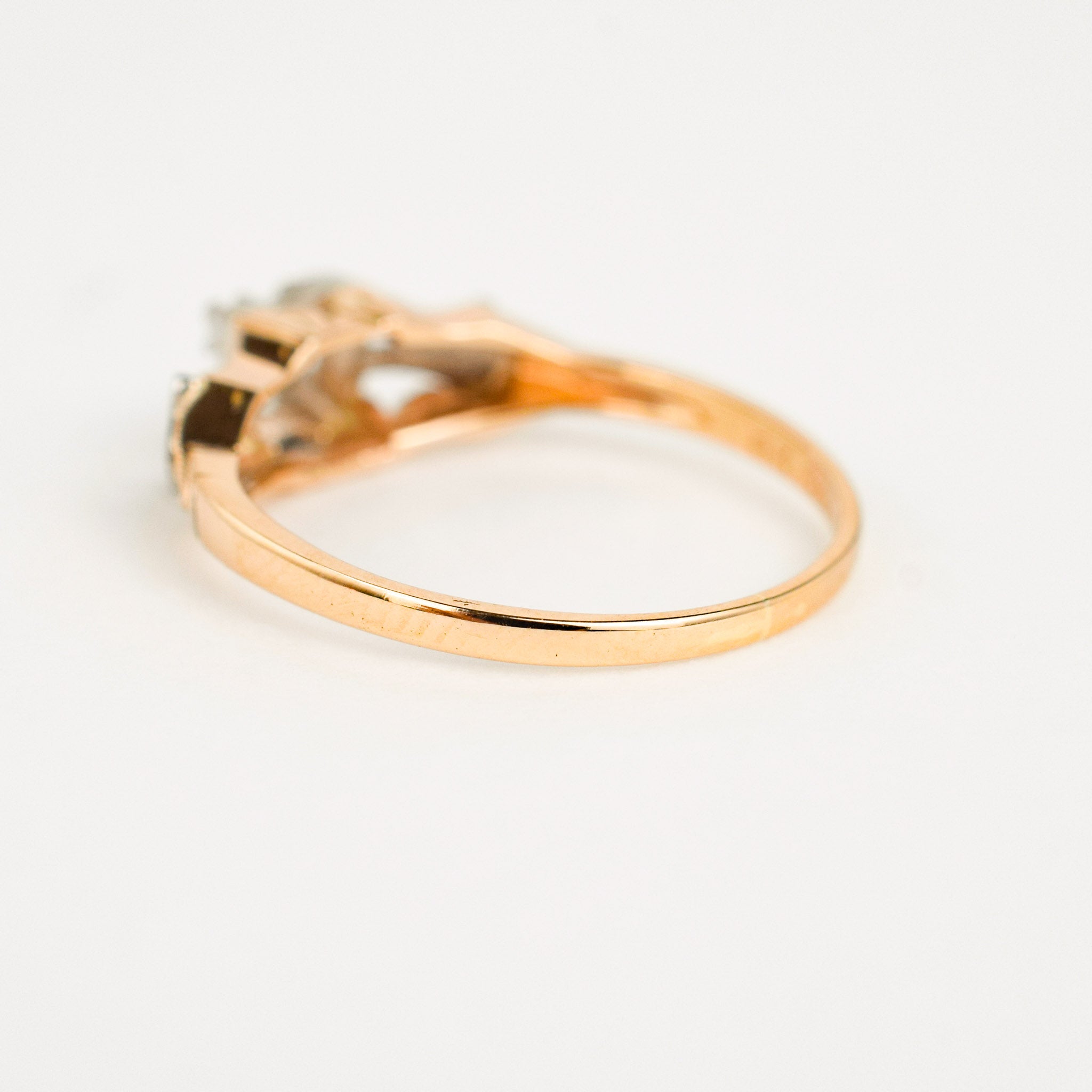 antique engagement ring with old mine cut diamond 