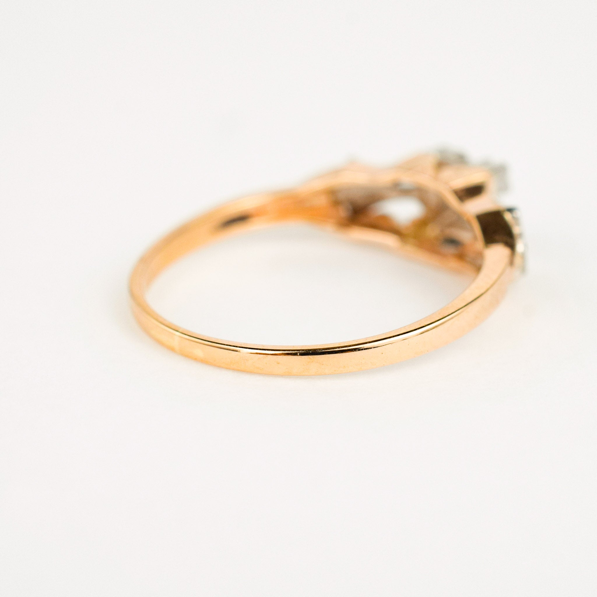 antique engagement ring with old mine cut diamond 