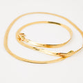 vintage 18k herringbone necklace