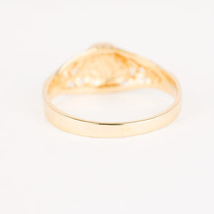 vintage gold signet ring 