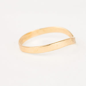 vintage gold wishbone ring 